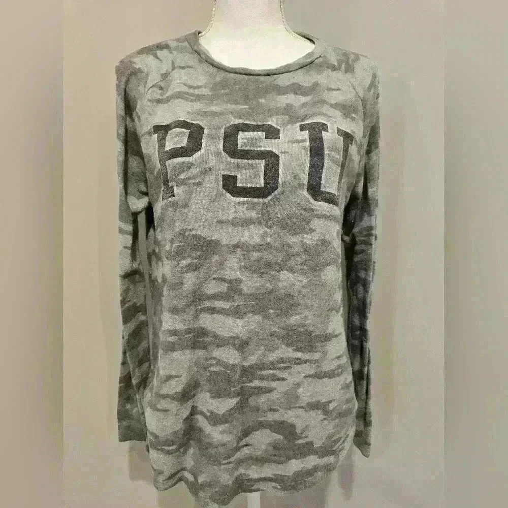 PSU Tailgate Camo Longsleeve Camo Top Size Small